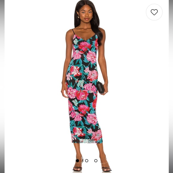 AFRM Dresses & Skirts - NWT AFRM mesh stretchy floral maxi dress
